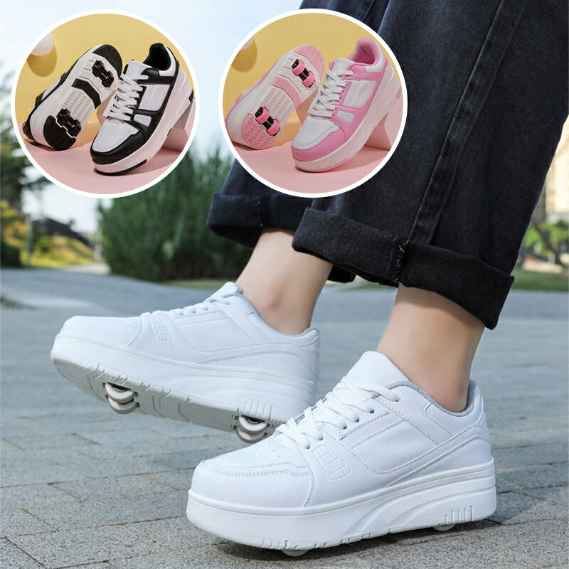 楽天市場】ローラーシューズ 4輪式 ローラースケートシンプル スポーツ