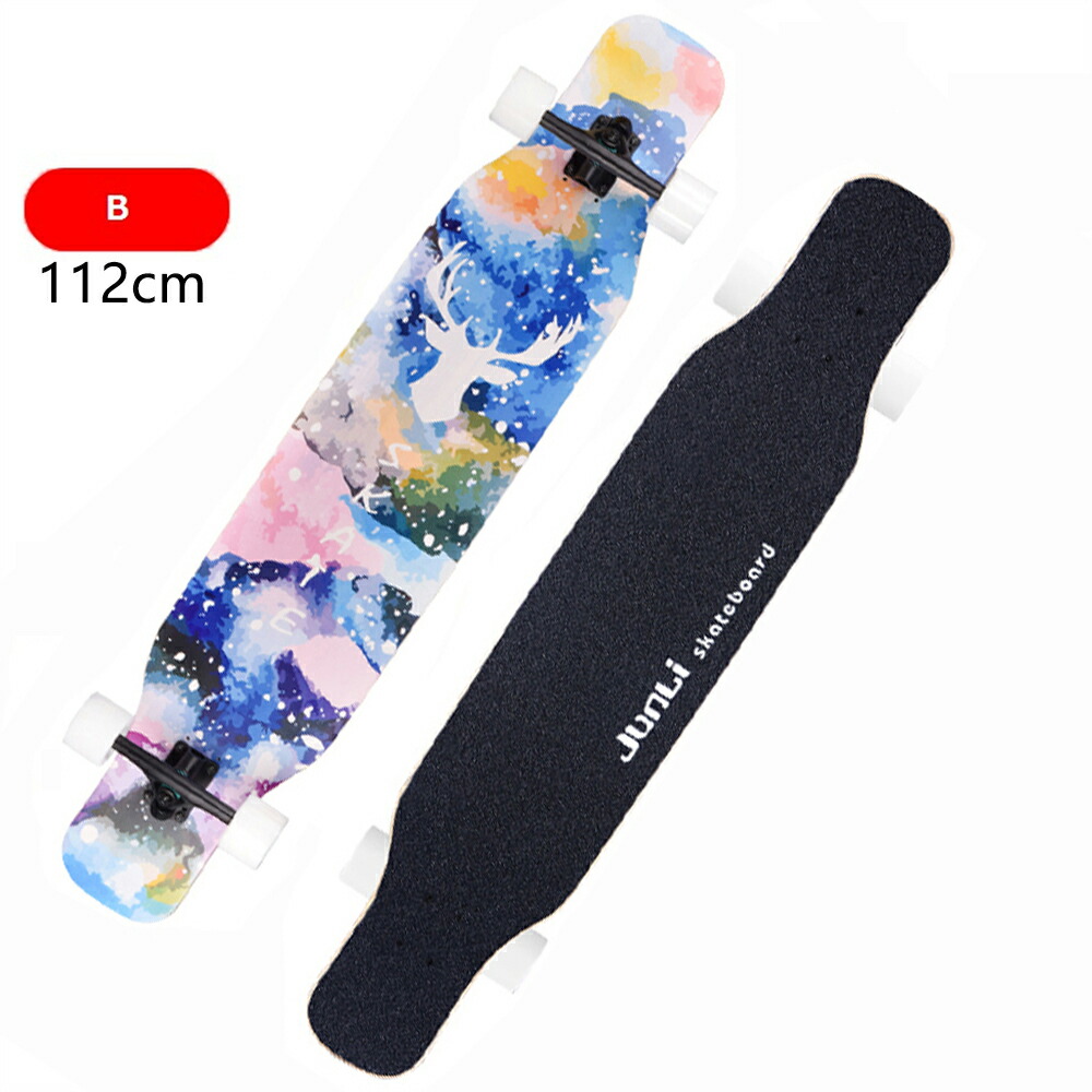楽天市場】ロングスケートボード 8色展開 ロンスケ コンプリート