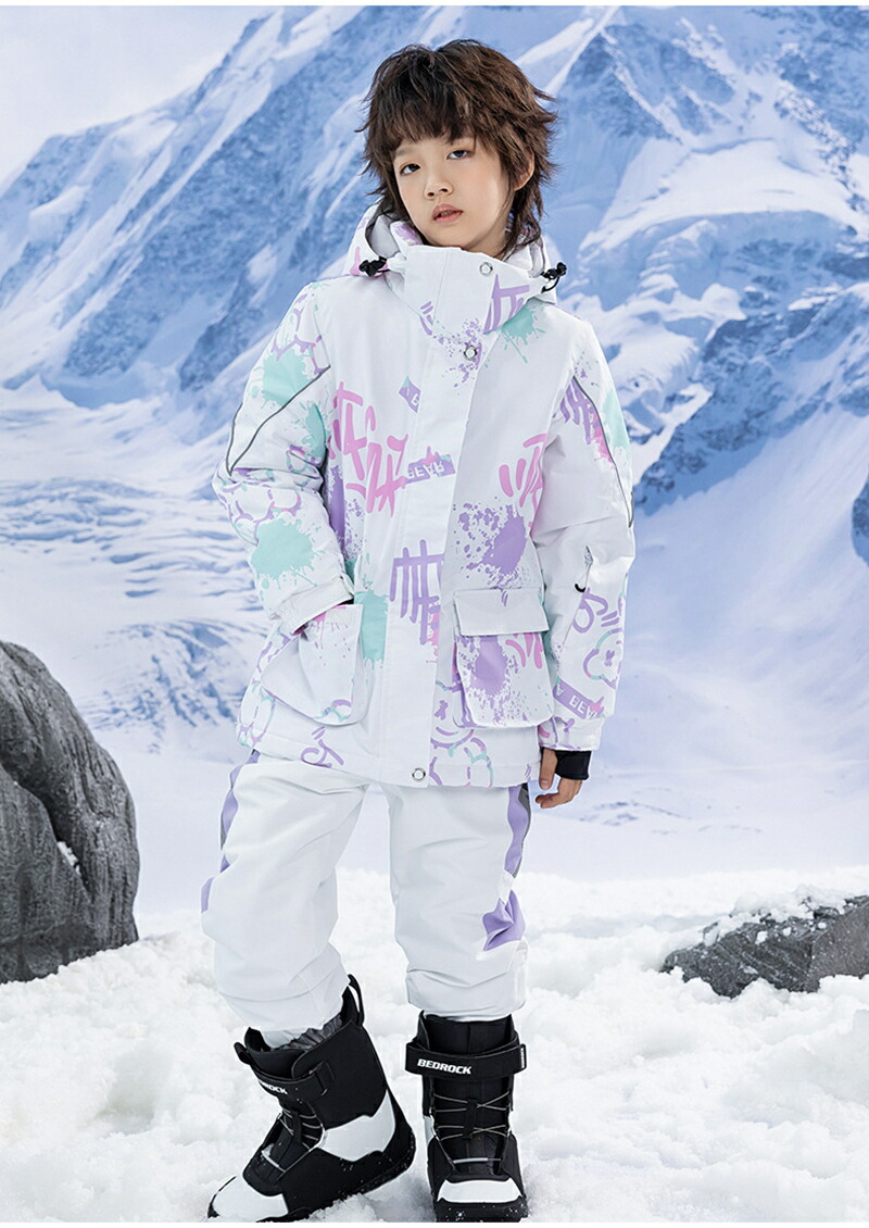 楽天市場】スキーウェア キッズ スノーボードウェア スノーウェア 上下