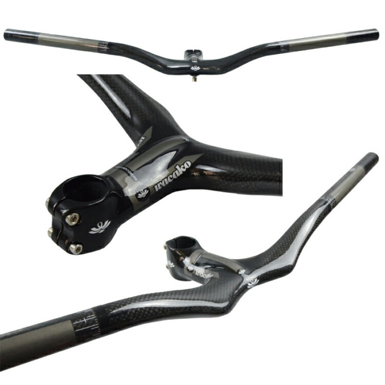 楽天市場】wacako カーボンハンドル ライザーバー MTBハンドル ステム