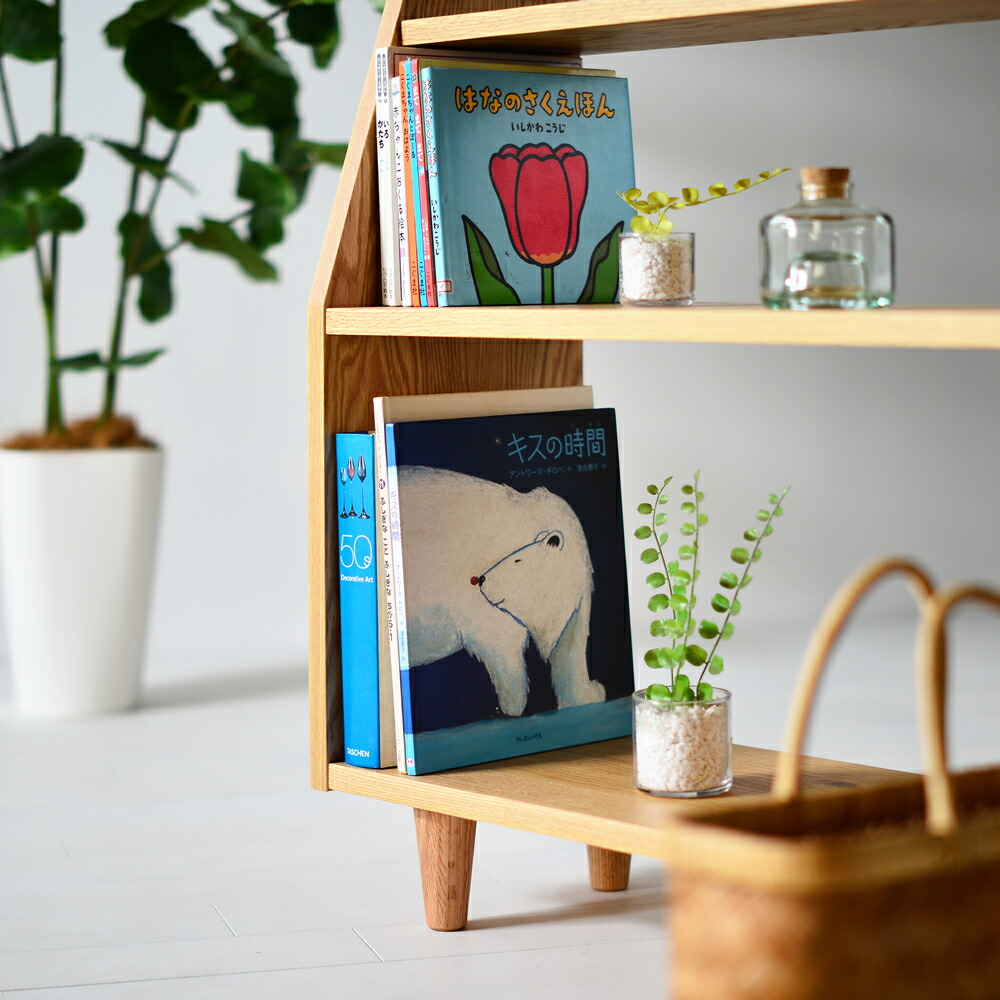 楽天市場】【送料無料/日本製/無垢材】マガジンラック オープンラック