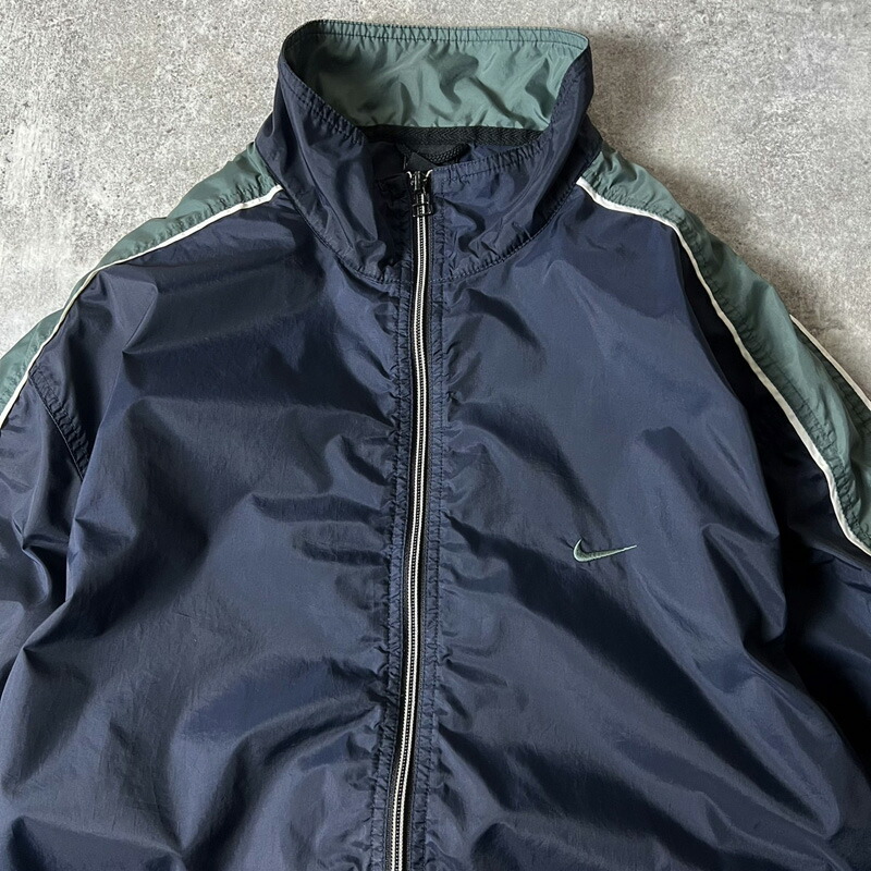 楽天市場】00s NIKE スウォッシュ ロゴ 刺繍 フルジップ ナイロン