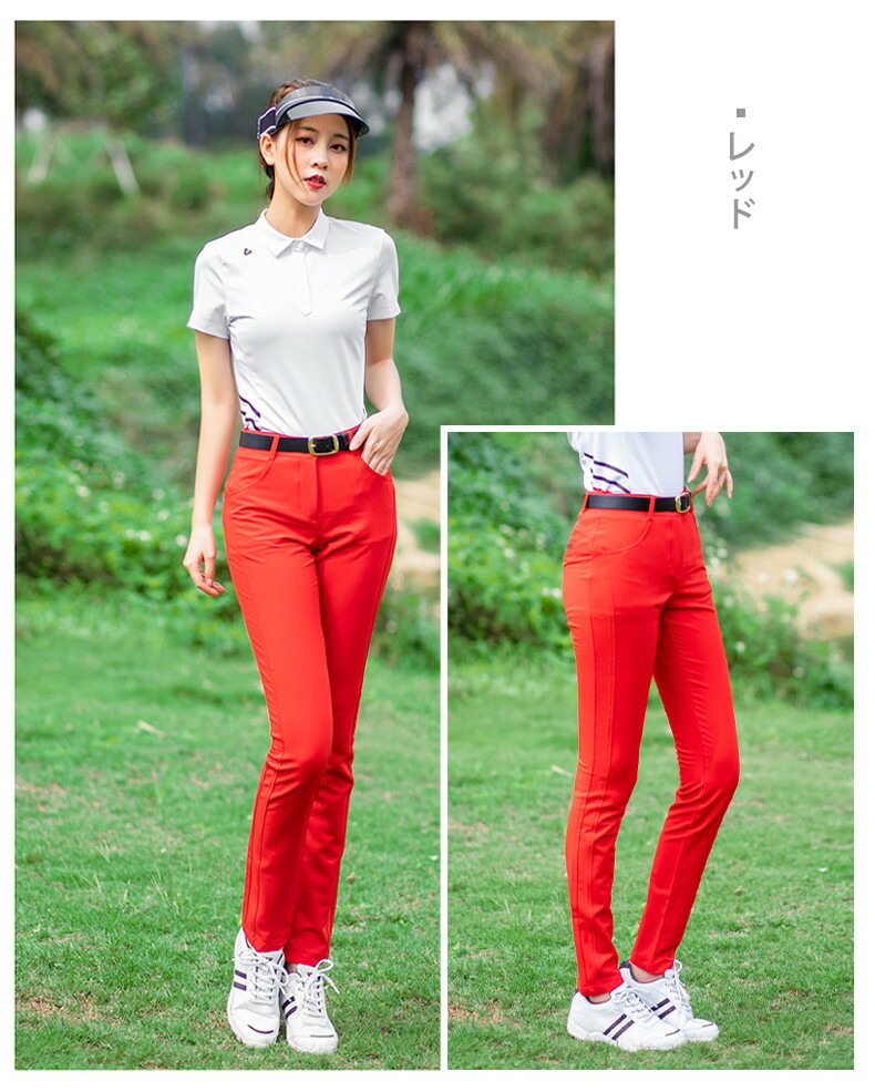 楽天市場】ゴルフ レディス パンツ ゴルフズボン 軽量通気ストレッチ