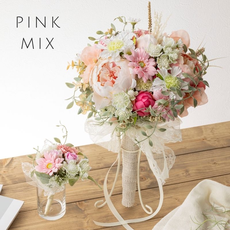 楽天市場】造花 アーティフィシャルフラワー 花束 【ニュアンスカラー