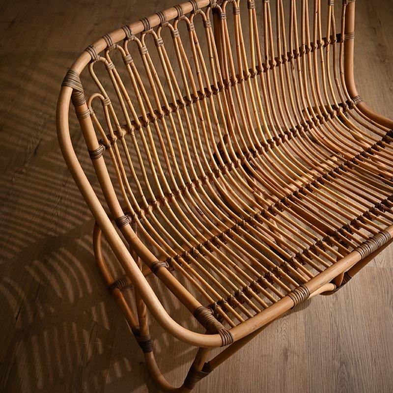 楽天市場】≪楽天スーパーSALE≫19999→18999円!!ラタンチェア 2人掛け