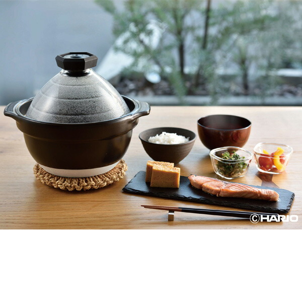 楽天市場】【3/5 全品ポイント5倍】HARIO ハリオ フタがガラスのご飯釜