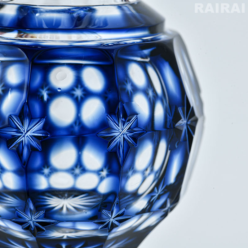 楽天市場】薩摩切子 花入れ 小 金赤 黄 藍 緑 創作 島津薩摩切子 薩摩