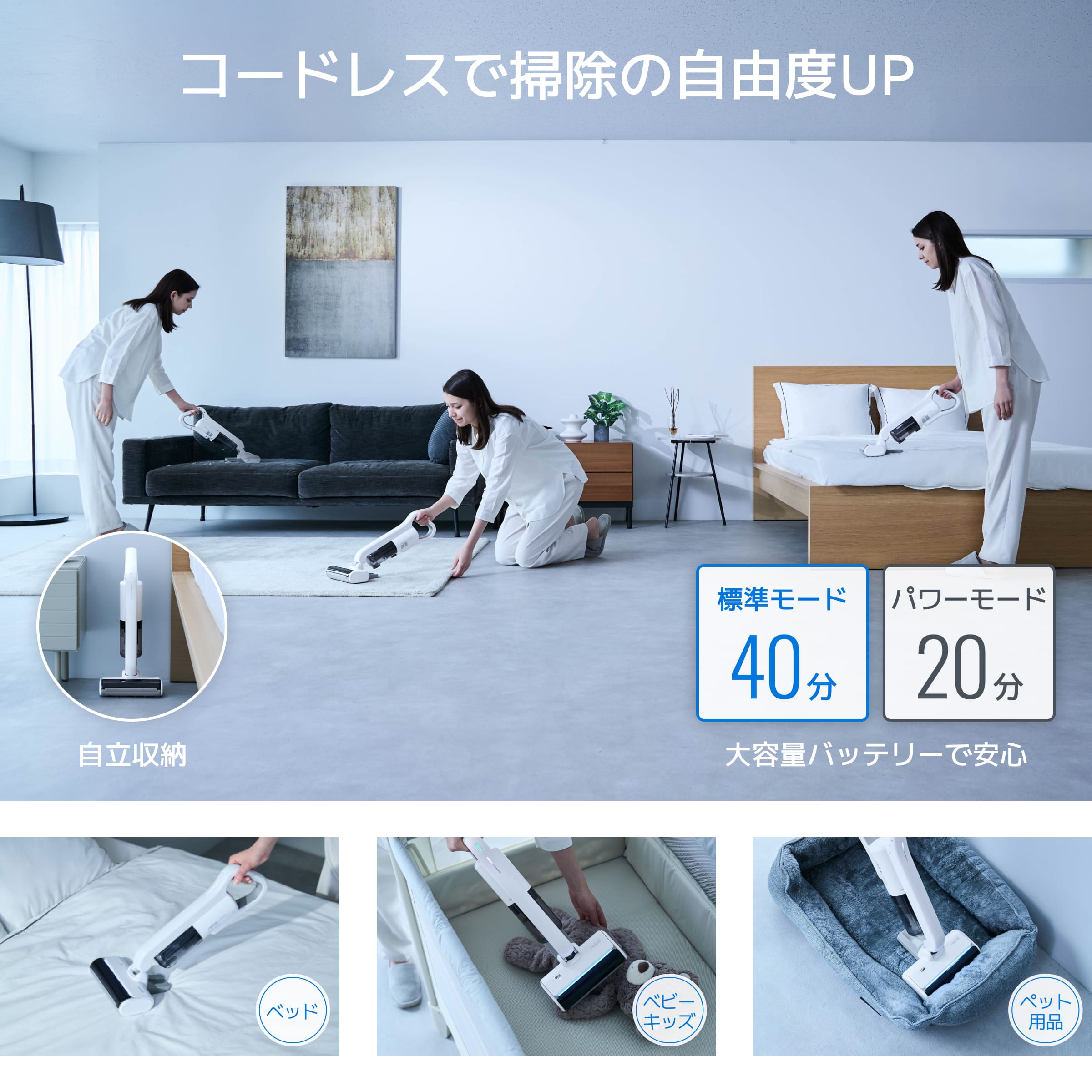 楽天市場】【スーパーセール10％OFF】【コードレス】レイコップRS5