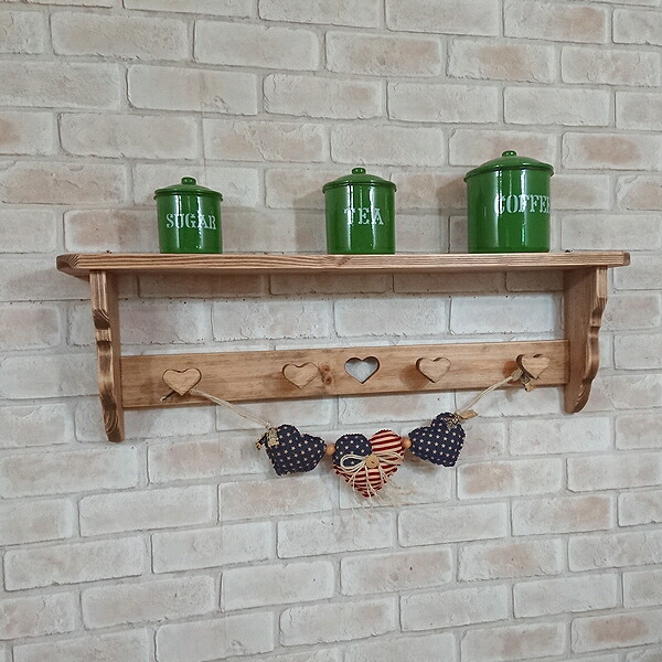 値下げ】カントリー家具 飾り棚 ハート アンティーク ディスプレイ USA