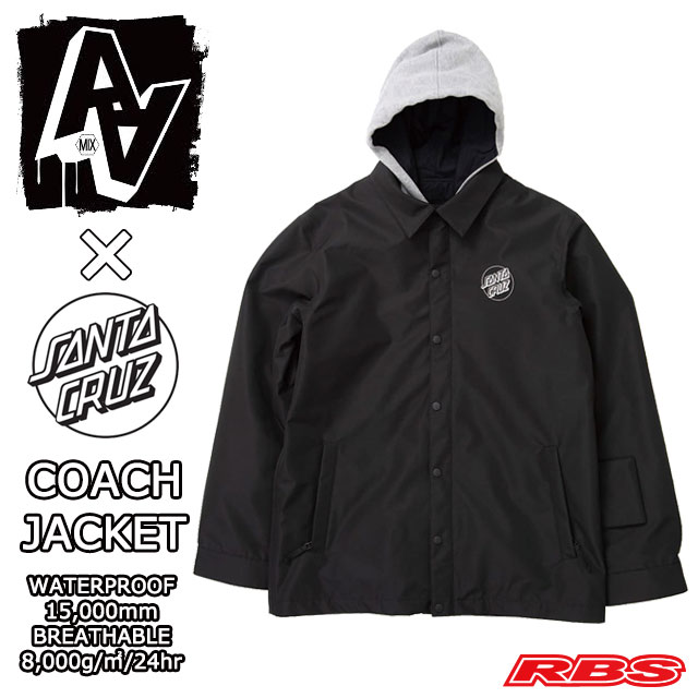 楽天市場】AA HARD WEAR 【SANTA CRUZ FULL COLOR HAND】 COACH JACKET
