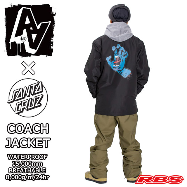 楽天市場】AA HARD WEAR 【SANTA CRUZ FULL COLOR HAND】 COACH JACKET