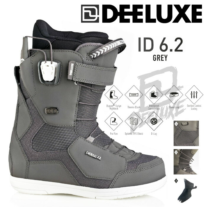 楽天市場】16-17 モデル DEELUXE ID 6.2 アイディー GREY グレー