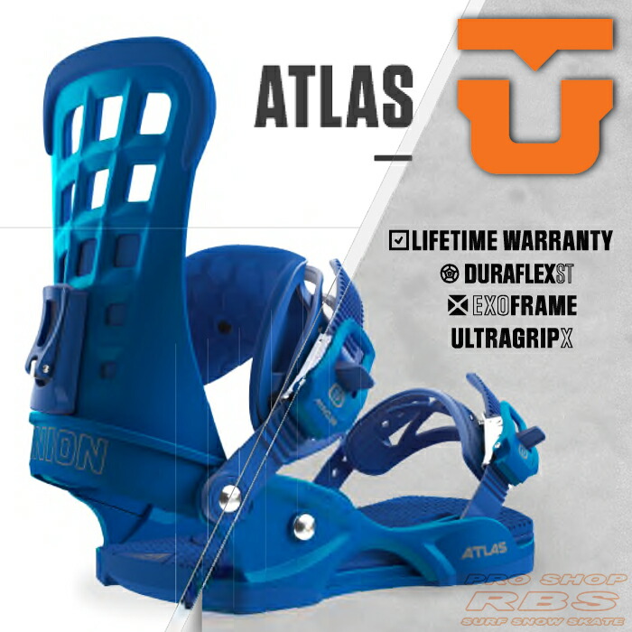 楽天市場】17-18 モデル UNION BINDING ATLAS アトラス METALLIC BLUE