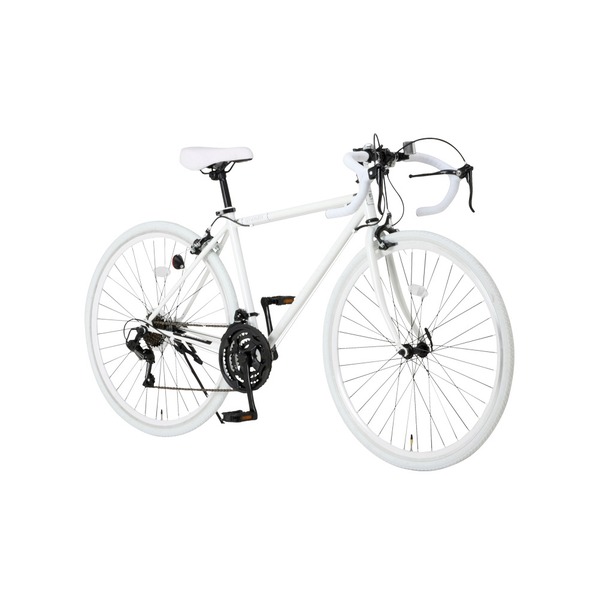 楽天市場】ロードバイク 700c（約28インチ）/ホワイト(白) シマノ21段