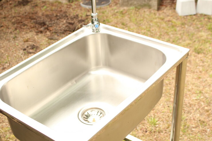 楽天市場】蛇口付き ステンレス流し台 深型 幅60cm 水栓付き