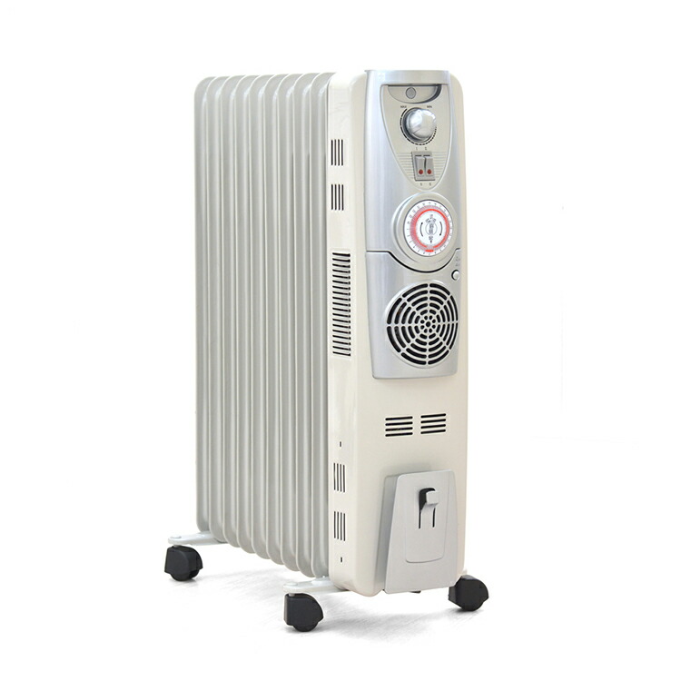 楽天市場】ベルソス 温風ファン付 オイルヒーター 10枚フィン VS