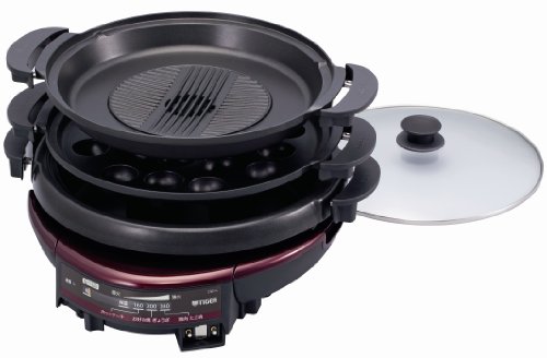 楽天市場】TIGER タイガー グリル鍋 CQD-A120-TB ボルドーブラウン