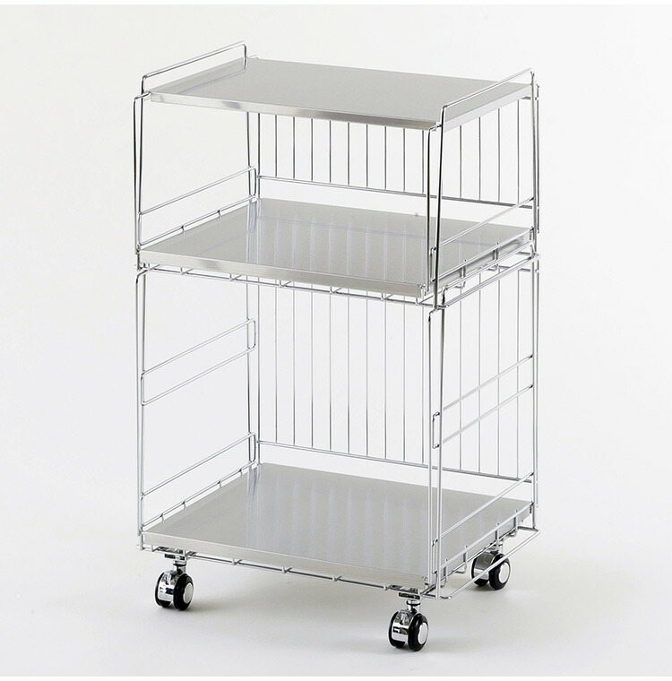 楽天市場】下村企販 日本製 燕三条 ステンレス棚のスタッキングワゴン