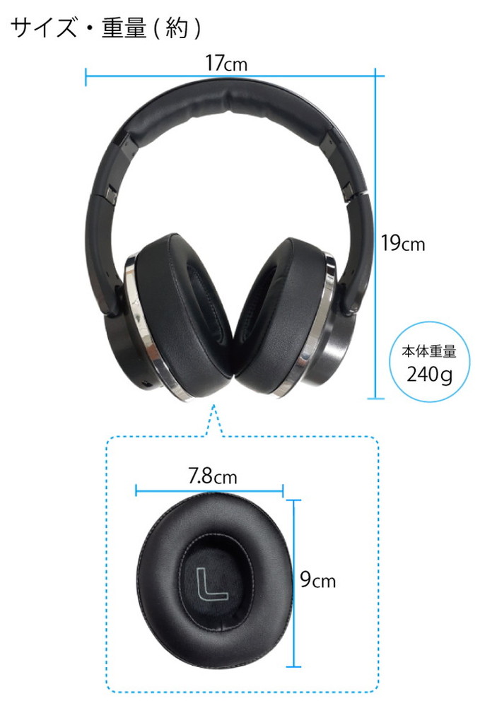 楽天市場】スピーカーにもなるヘッドホン 音楽 イヤホン 無線