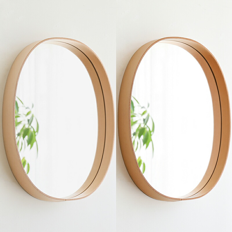 楽天市場】オーバルミラー MOHEIM モヘイム 鏡 壁掛け ウォールミラー