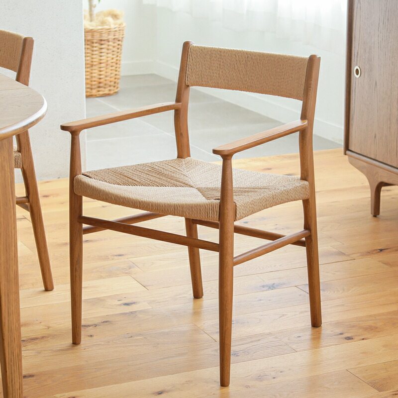 楽天市場】ダイニングチェア folk Arm w/codeback チェア アームチェア