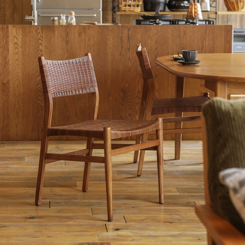 楽天市場】ダイニングチェア WICKER／BR ブラウン チェア 椅子