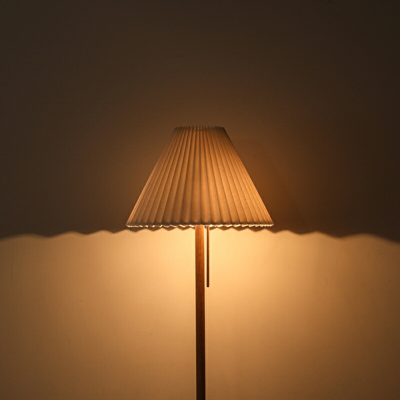 楽天市場】フロアライト 照明 スタンドライト Oak＆Pleats LED電球付属