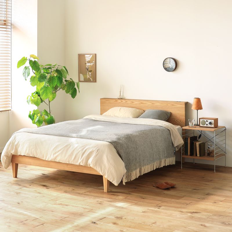 楽天市場】ベッド folk／NA ダブルサイズ フレームのみ ベッドフレーム