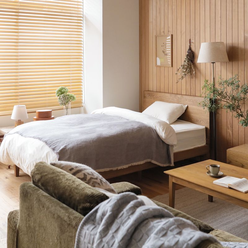 楽天市場】ベッド folk／BR シングルサイズ フレームのみ 寝具 木製