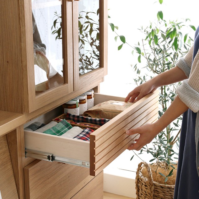 楽天市場】食器棚 北欧 シンプル ナチュラル 西海岸 木製 幅60 スリム