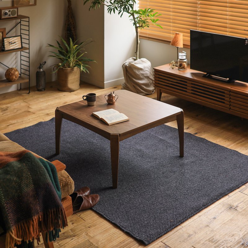 楽天市場】こたつ テーブル 正方形 75 EDDIE 北欧 ヴィンテージ 木製