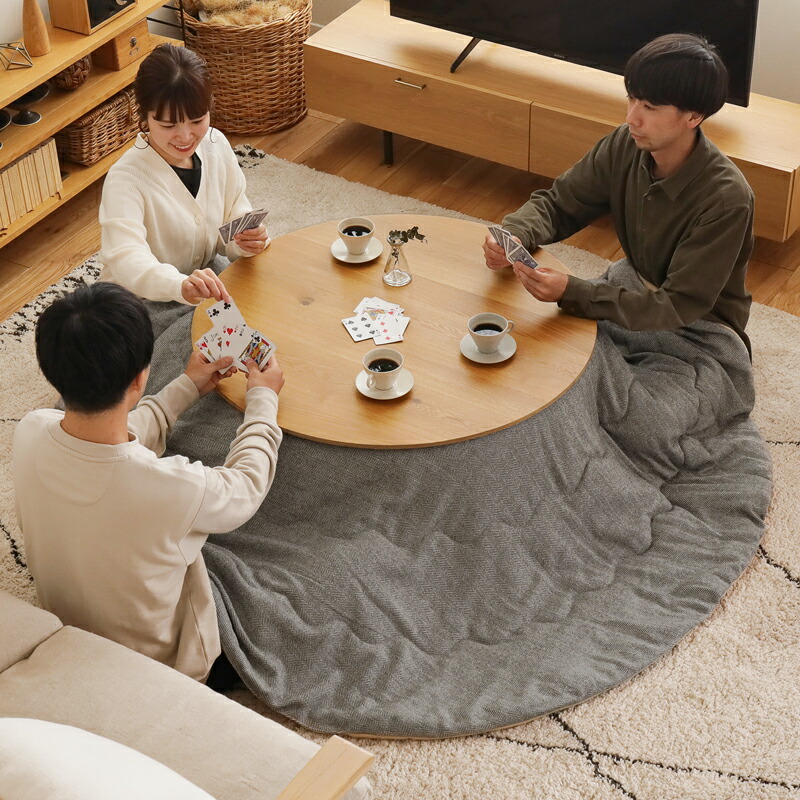 楽天市場】こたつ布団 こたつ 円形タイプ 200×200cm Twill