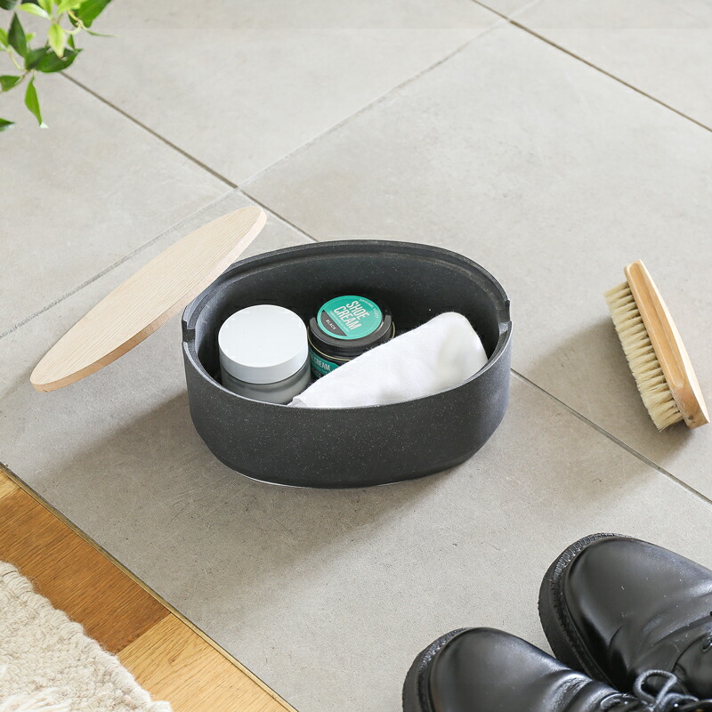 楽天市場】収納ボックス ideaco オーバルボックス ストーン調 Mサイズ