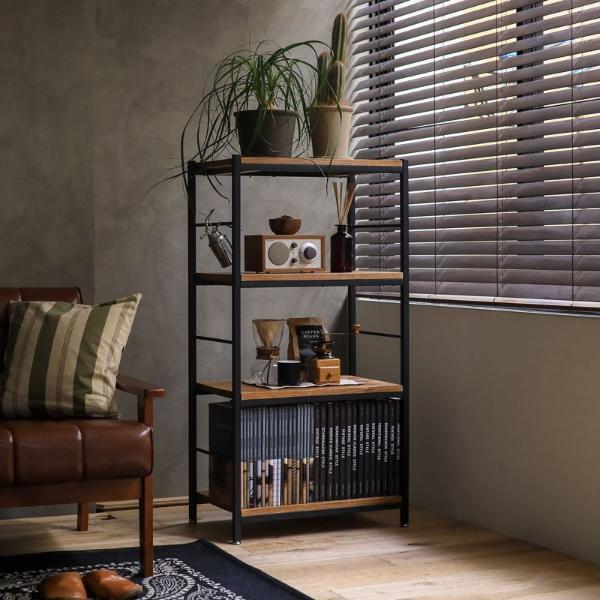 楽天市場】本棚 ZAGA ラック 60 高さ 48cm 2段 インダストリアル