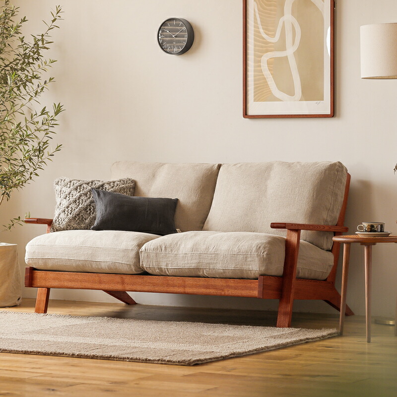 楽天市場】ソファー 2人掛け ソファ NOANA ノアナ ナチュラルフレーム