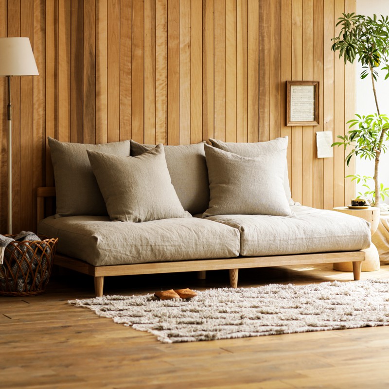 楽天市場】【ナチュラルフレーム】 ソファー AGRA アグラ 3人掛け