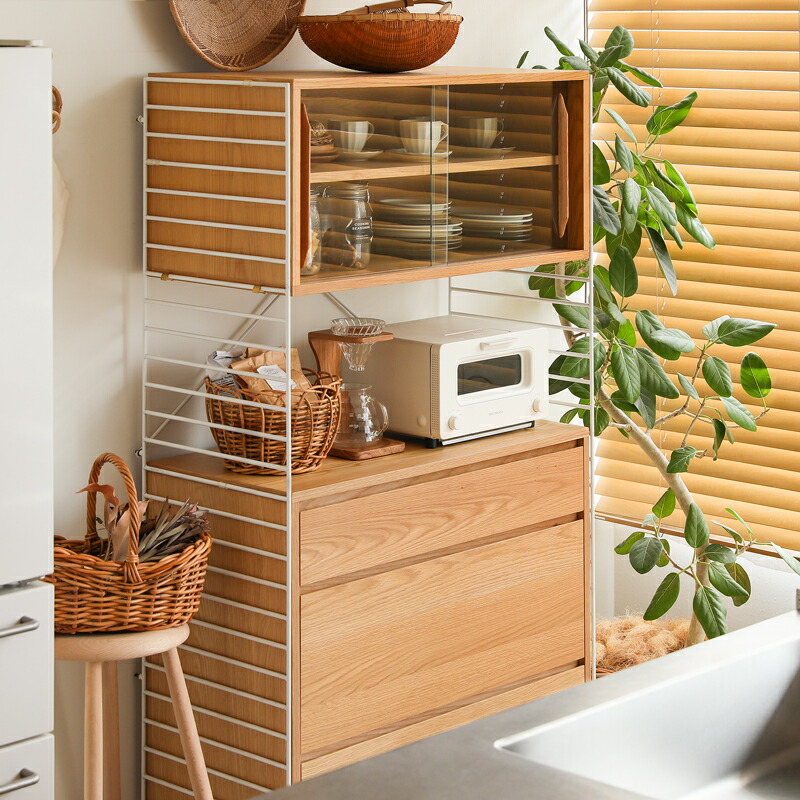 楽天市場】R.U.S おすすめセット#55 ガラスキャビネットセット 幅91cm