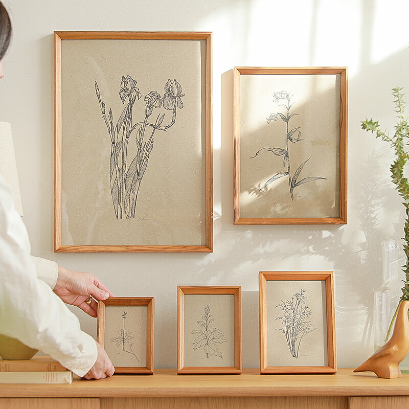 楽天市場】フォトフレーム チークウッド Lサイズ 2L判 写真フレーム