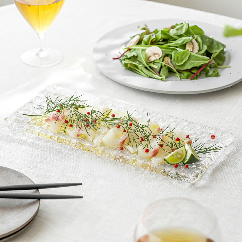 楽天市場】ガラスプレート Sghr グリッド Lサイズ スガハラ インテリア