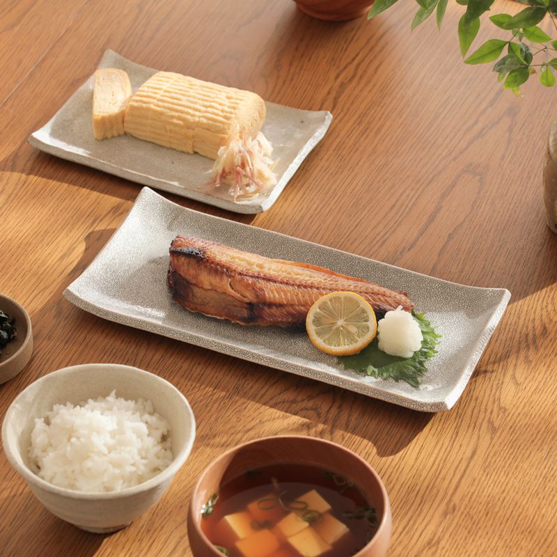 楽天市場】長角皿 錆かいらぎ 大 Mサイズ 27.4cm 陶器 兵山窯 日本製