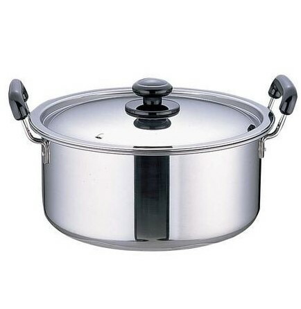 楽天市場】シルバーアロー ステンレス プラ柄 厚板実用鍋 22cm