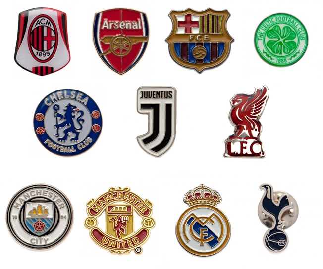 楽天市場】オフィシャル ライセンスグッズ ピンバッジ サッカー クラブ