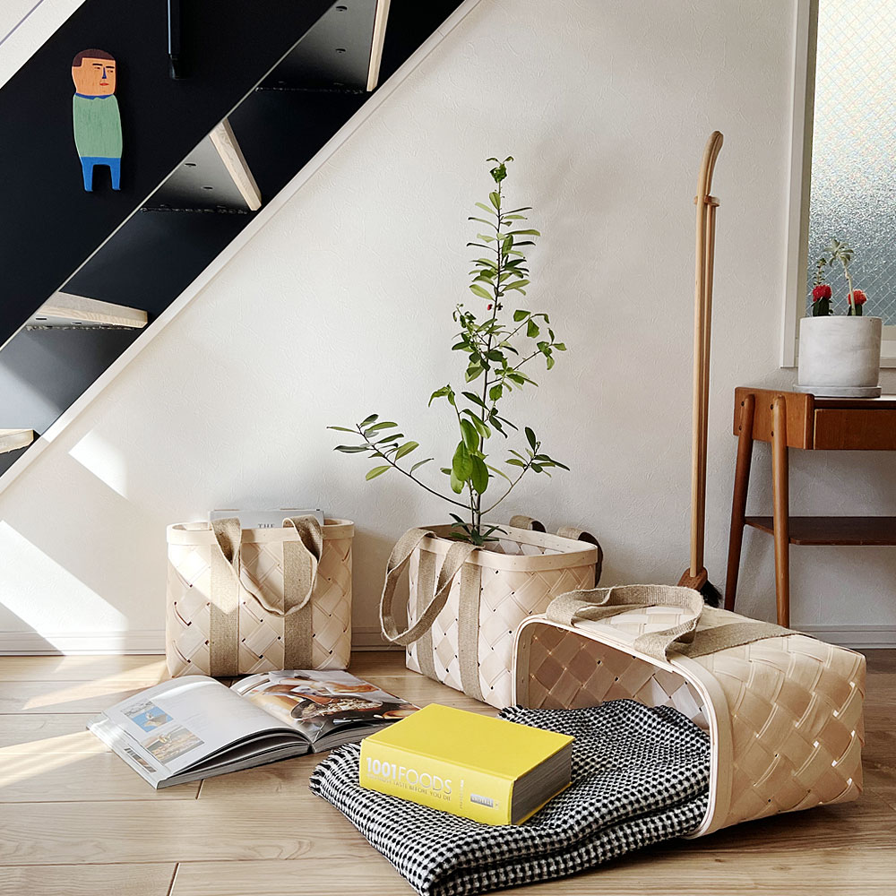 楽天市場】CINQ 白樺のかごバッグ L ( サンク 白樺 かごバッグ カゴ