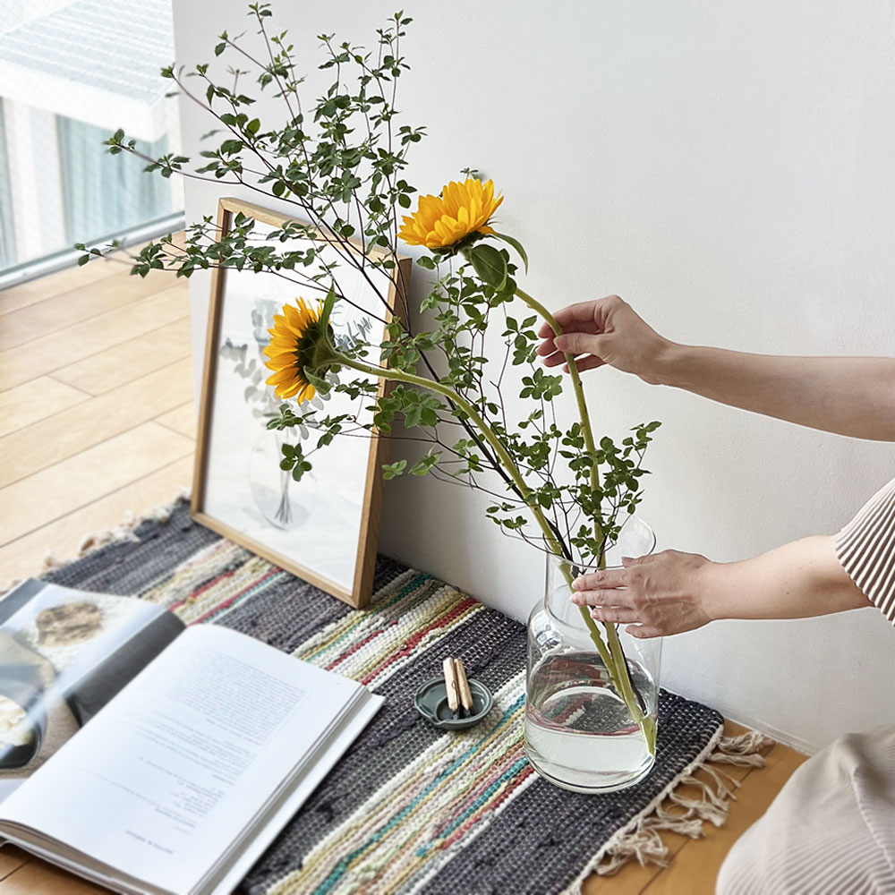 楽天市場】Horn Please リューズガラス フラワーベース 26cm ( 直径