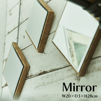 楽天市場】ひし形 鏡（壁掛け｜鏡）：インテリア・寝具・収納の通販