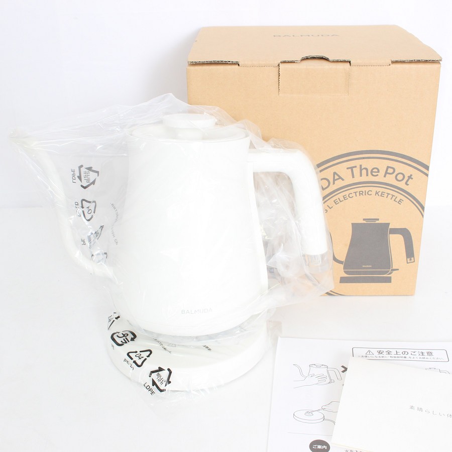 楽天市場】バルミューダ 電気ケトル balmuda the pot k02a-wh ホワイト