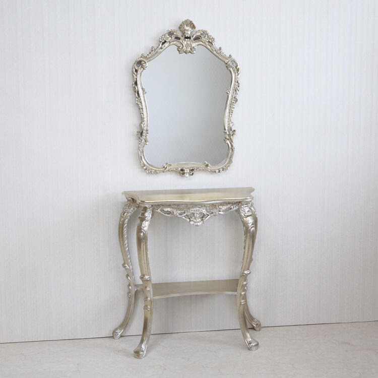 楽天市場】イタリア製 ウォールミラー シルバーアンティーク