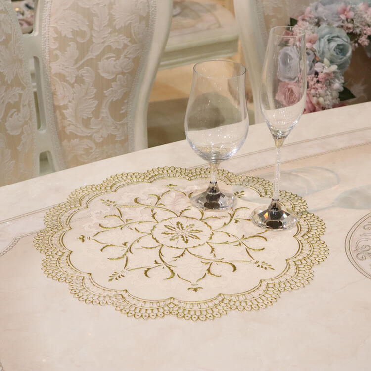 総レース 総手刺しゅう ランチョンマット テーブルセンター 5枚まとめ