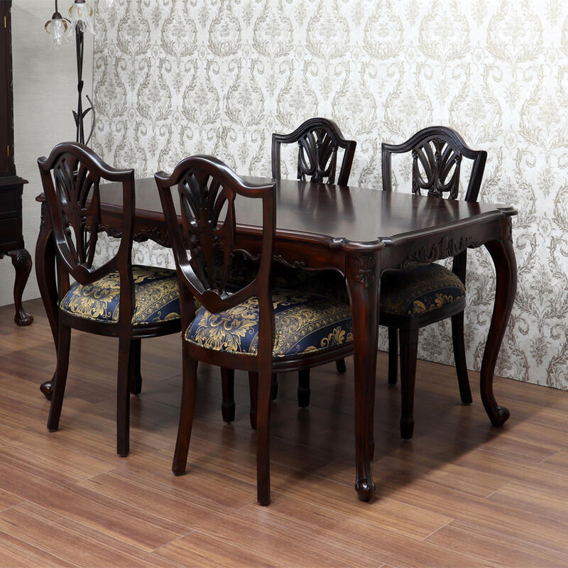 楽天市場】バリーウィリアム ダイニングテーブルマホガニー クラシック