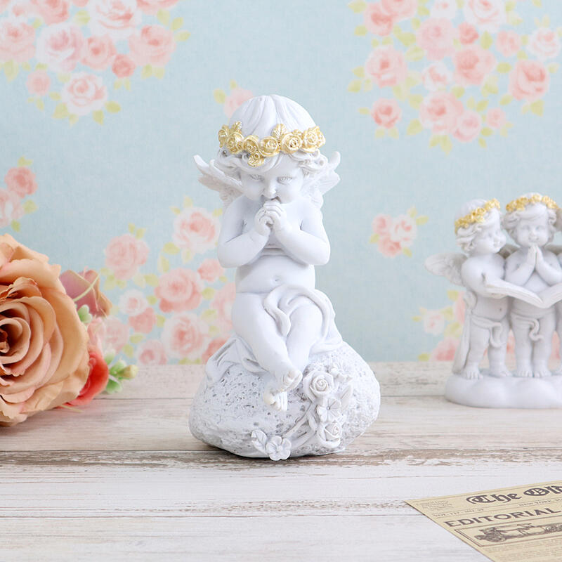 楽天市場】天使の置物 エンジェル お祈りハート エンゼル フェアリー